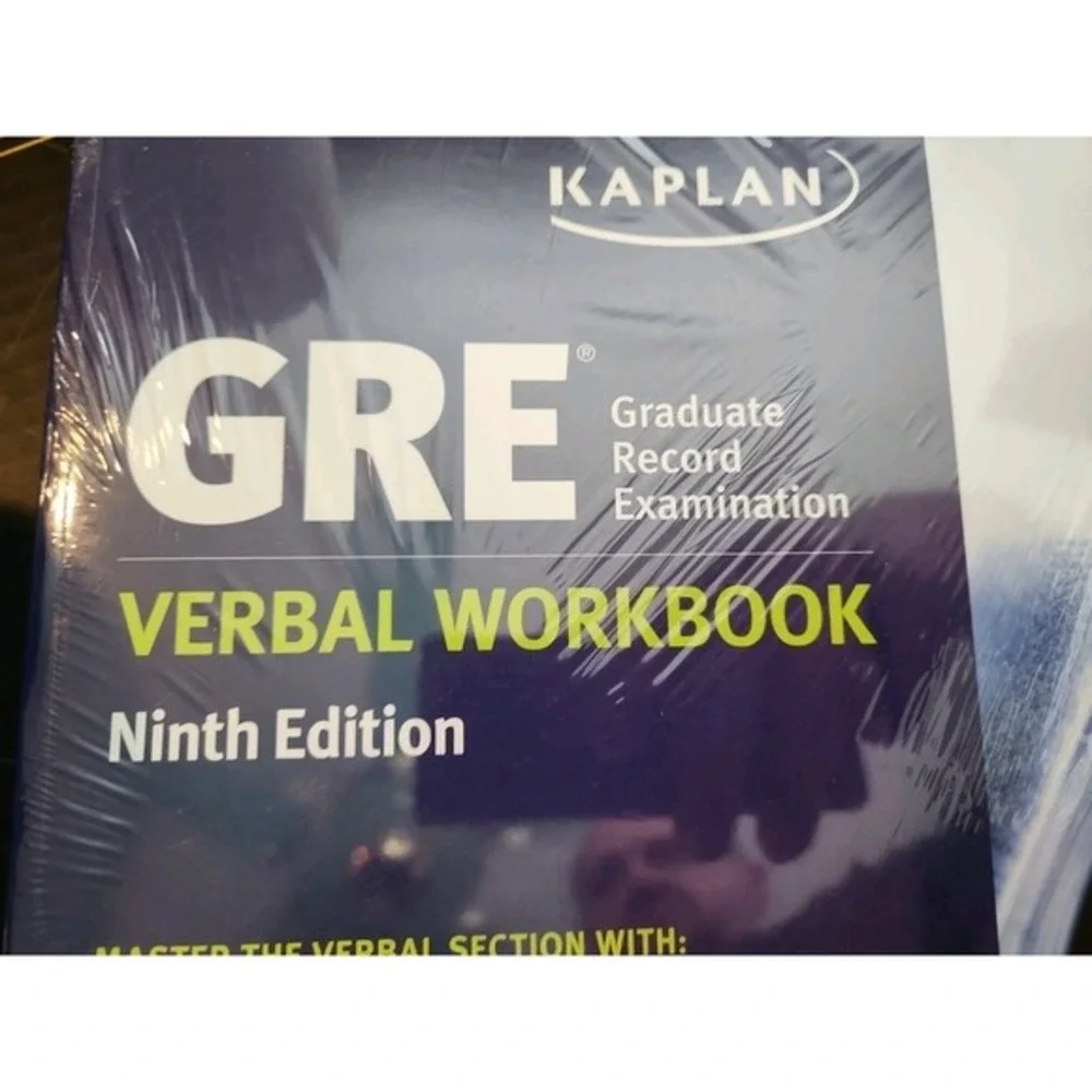 GRE‎ Verbal Workbook (Kaplan Test Prep) Ninth Edition New Sealed